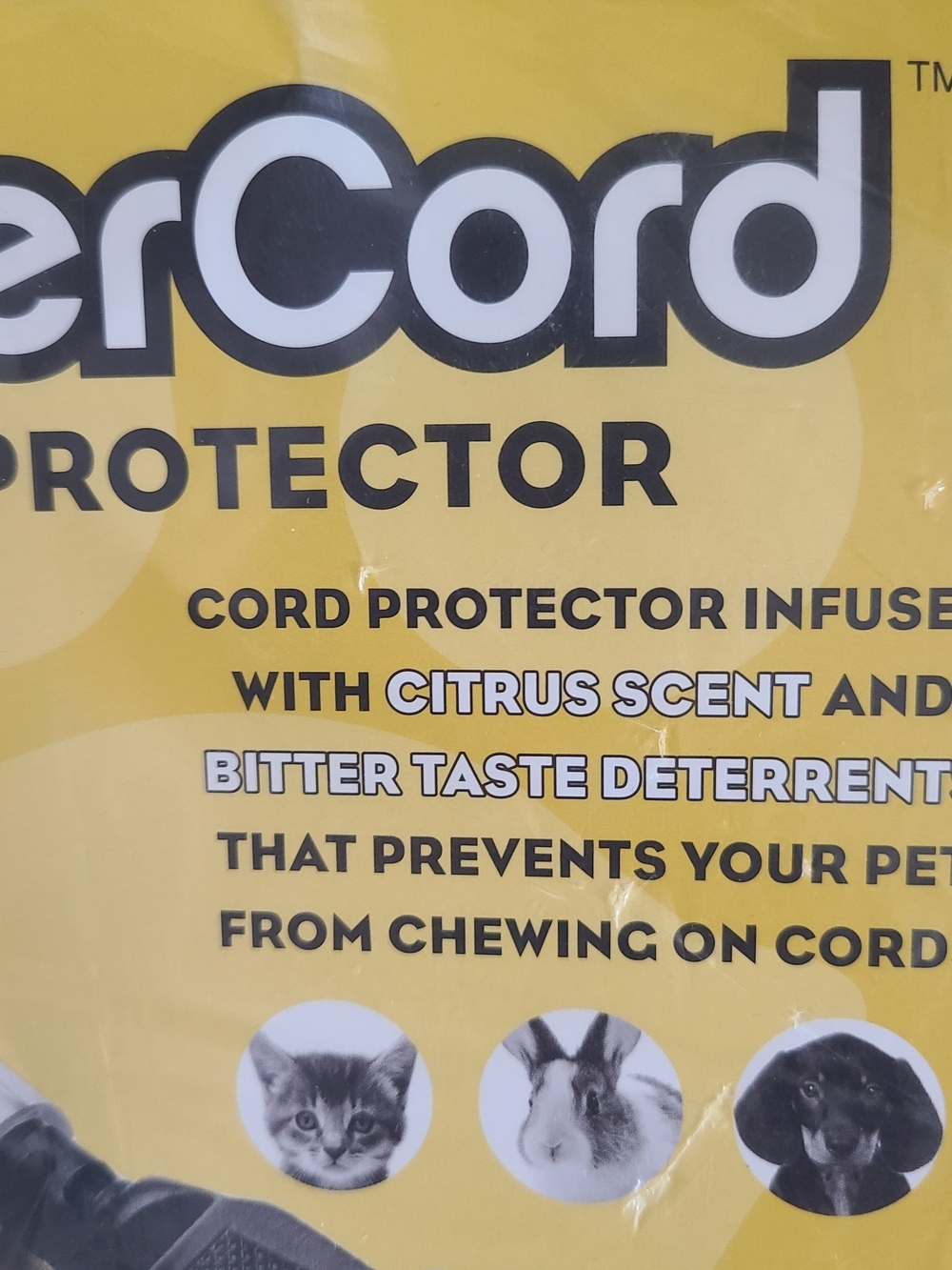 Cord Protector 10 ft Clear Pet Critter Cord Chew Deterrent (A1) - Picture 2 of 9